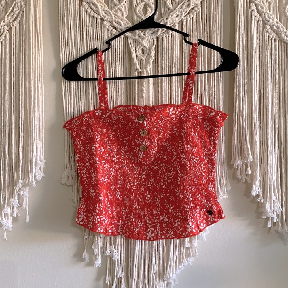 Red Roxy Tube Top